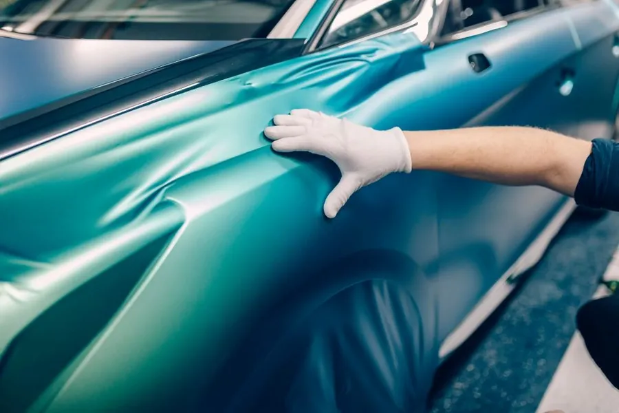 Car wrapping process